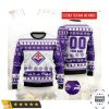 ACF Fiorentina Custom Name Number White Purple Ugly Christmas Sweater