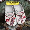 MLB Atlanta Braves Custom Name Number White Crocs
