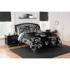 NBA Brooklyn Nets Black Gray Hexagon Bedding Set