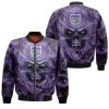 NBA Sacramento Kings Purple Smoke Skull Bomber Jacket