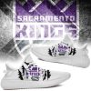 NBA Sacramento Kings White Scratch Yeezy Boost Sneakers