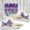 NBA Sacramento Kings Cream Purple Scratch Yeezy Boost Sneakers