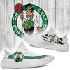 NBA Boston Celtics White Green Scratch Yeezy Boost Sneakers