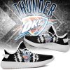 NBA Oklahoma City Thunder Black Scratch Yeezy Boost Sneakers