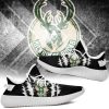 NBA Milwaukee Bucks Black Scratch Yeezy Boost Sneakers