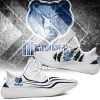 NBA Memphis Grizzlies White Blue Scratch Yeezy Boost Sneakers V2