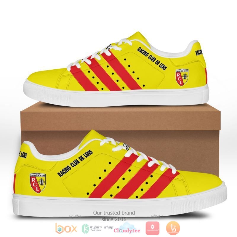 RC Lens Yellow Red Stan Smith Shoes RC Lens Yellow Red Stan Smith Shoes