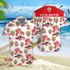 UD Almería Coconut Tree White Red Hawaiian Shirt