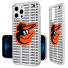 MLB Baltimore Orioles Text Backdrop Clear Phone Case