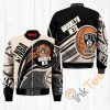 NBA Brooklyn Nets Black Cream Flying Basketball Bomber Jacket