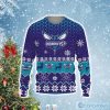 NBA Charlotte Hornets Dark Purple Teal Ugly Christmas Sweater