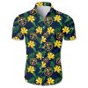 NBA Denver Nuggets Yellow Hibiscus Green Leaves Hawaiian Shirt