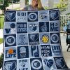 NBA Memphis Grizzlies Blue Home For Life Quilt Blanket