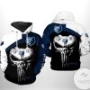 NBA Memphis Grizzlies Black Blue Punisher Skull Pullover Hoodie