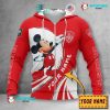 Stade Brestois 29 Custom Name Mickey Zip Up Hoodie