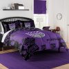NBA Sacramento Kings Black Purple Hexagon Bedding Set
