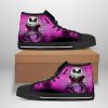 NBA Sacramento Kings Purple Jack Skellington Halloween High Top Shoes