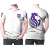 NBA Sacramento Kings White Classic Mascot For Fans Polo Shirt