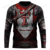 NCAA Texas Tech Red Raiders Warriors Jersey Custom Name Sweatshirt