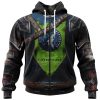 NBA Minnesota Timberwolves Custom Name Number Warriors Jersey Zip Up Hoodie