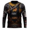 NBA Phoenix Suns Custom Name Number Warrior Armor Sweatshirt