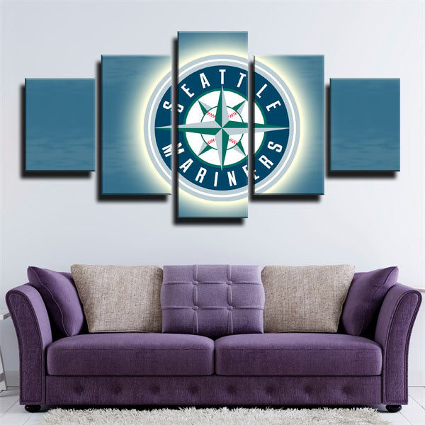 MLB Seattle Mariners Navy Blue 5 Panel Canvas MLB Seattle Mariners Navy Blue 5 Panel Canvas
