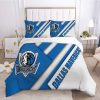 NBA Dallas Mavericks White Blue Special Bedding Set