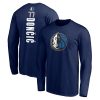 NBA Dallas Mavericks Custom Name Number Navy Blue Sweatshirt