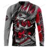 NBA Houston Rockets Custom Name Number Skull Sweatshirt