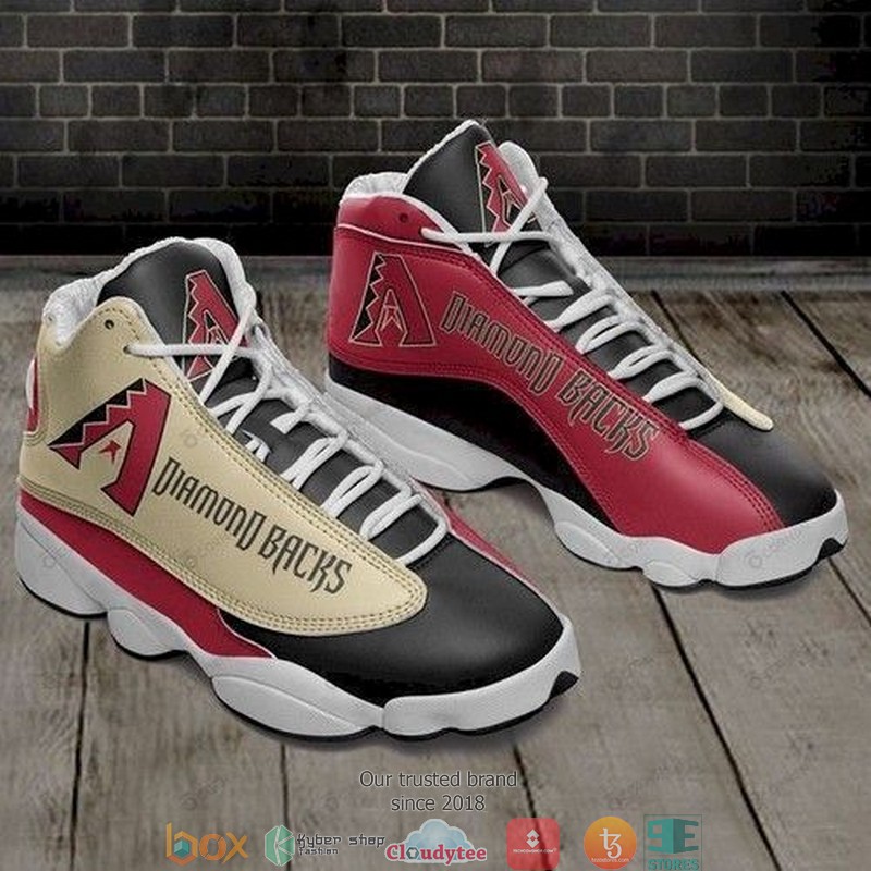 MLB Arizona Diamondbacks Red Black Air Jordan 13 Shoes