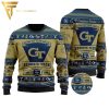 NCAA Georgia Tech Yellow Jackets Custom Name Ugly Christmas Sweater