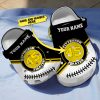 MLB Pittsburgh Pirates Custom Name Number Black White Crocs