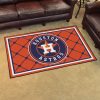 MLB Houston Astros Orange Background Rubber Doormat