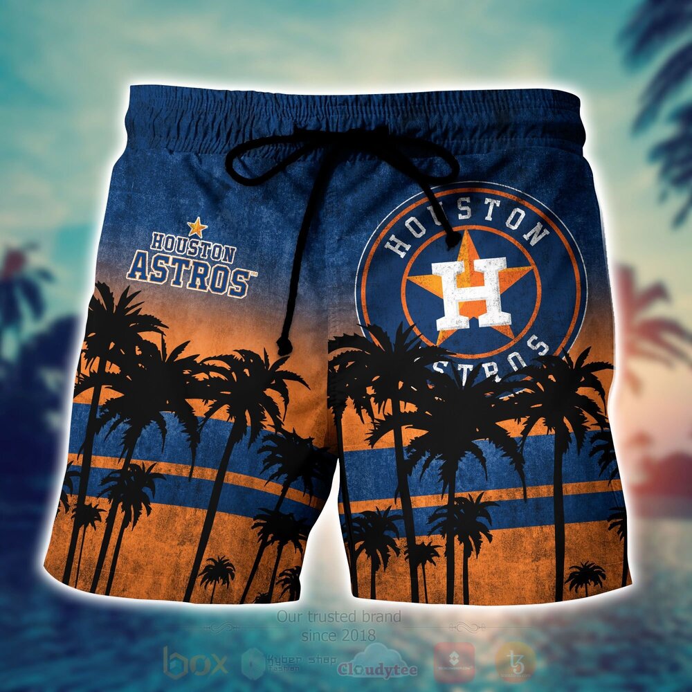 MLB Houston Astros Coconut Tree Men Beach Shorts MLB Houston Astros Coconut Tree Men Beach Shorts