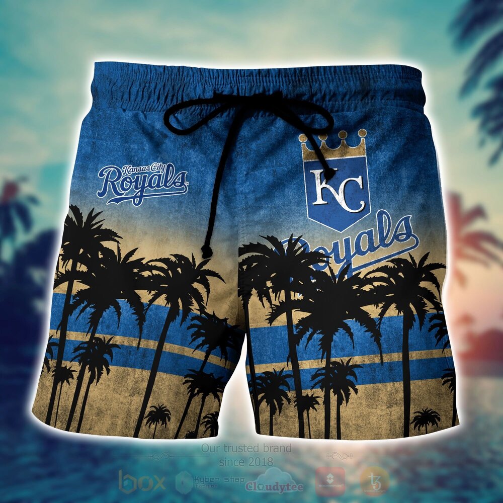 MLB Kansas City Royals Coconut Tree Men Beach Shorts MLB Kansas City Royals Coconut Tree Men Beach Shorts