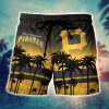 MLB Pittsburgh Pirates Coconut Tree Men Beach Shorts