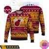 NBA Miami Heat Yellow Red Ugly Christmas Sweater