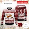 NCAA Minnesota Golden Gophers Custom Name Number Ugly Christmas Sweater