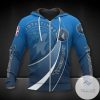 NBA Minnesota Timberwolves Blue Gradient Curves Zip Up Hoodie