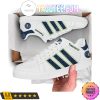 NBA Minnesota Timberwolves White Blue Stripes Stan Smith Shoes