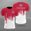 NBA Detroit Pistons Red White Grunge T-Shirt