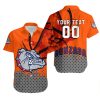 NCAA Gonzaga Bulldogs Custom Text Number Hawaiian Shirt
