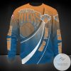 NBA New York Knicks Orange Blue Gradient Curves Sweatshirt