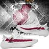 NBA Miami Heat White Red Yeezy Boost Sneakers