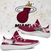 NBA Miami Heat Red White Yeezy Boost Sneakers