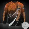 NBA Phoenix Suns Orange Black Gradient Curves Sweatshirt