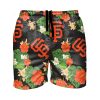 MLB San Francisco Giants Floral Men Beach Shorts