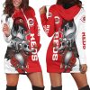 MLB Cincinnati Reds Jack Skellington And Zero Women Hoodie Dress