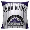 MLB Colorado Rockies Jersey Custom Name Square Pillow Case