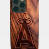 MLB Los Angeles Angels Wood Design Phone Case